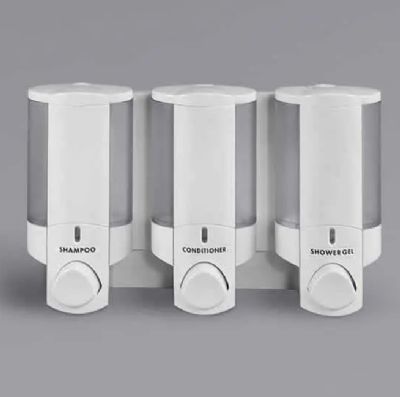 images/BETTER LIVING PRODUCTS TRIPLE AVIVA WHITE/TRANSLUCENT LOCKABLE DISPENSER, 36350